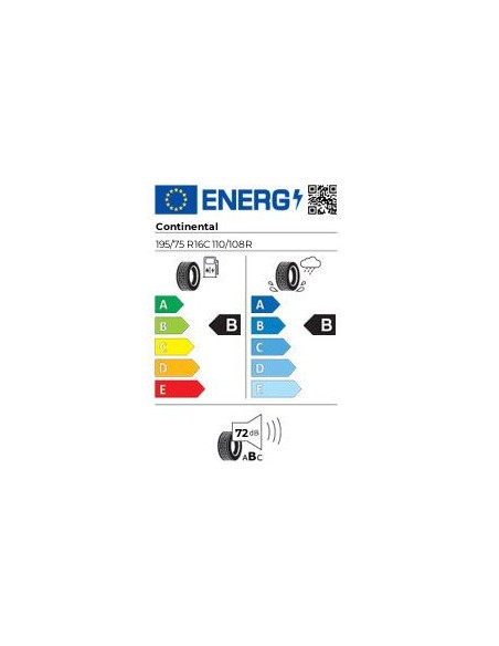 CONTINENTAL VAN CONTACT 100 195/75 R 16 110/108R