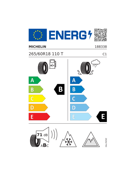 MICHELIN X-ICE SNOW SUV 265/60 R 18 110T