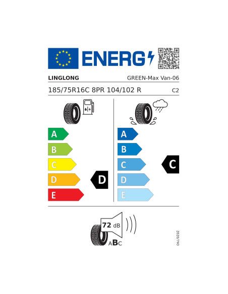 LING LONG GREEN-MAX VAN 185/75 R 16 104/102R