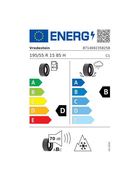 VREDESTEIN QUATRAC 195/55 R 15 85H