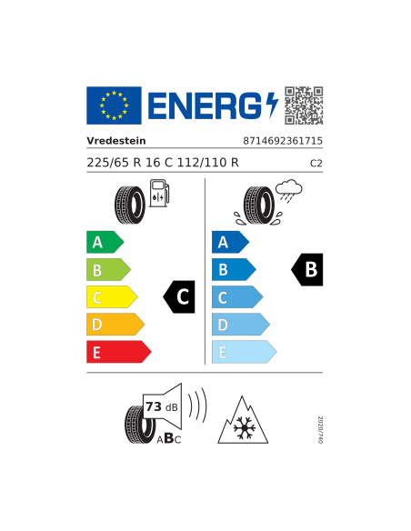 VREDESTEIN COMTRAC 2 WINTER + 225/65 R 16 112/110R