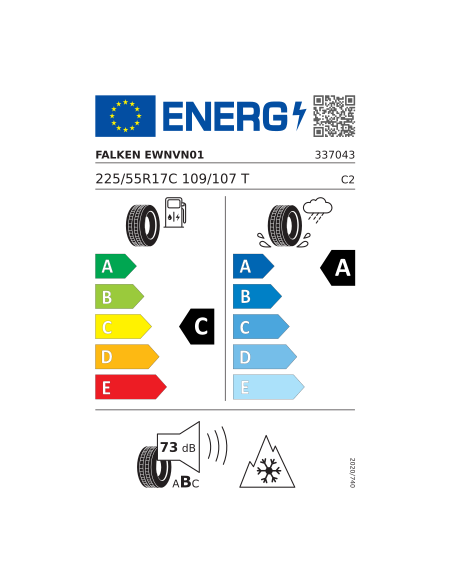FALKEN EUROWINTER VAN01 225/55 R 17 109/107T