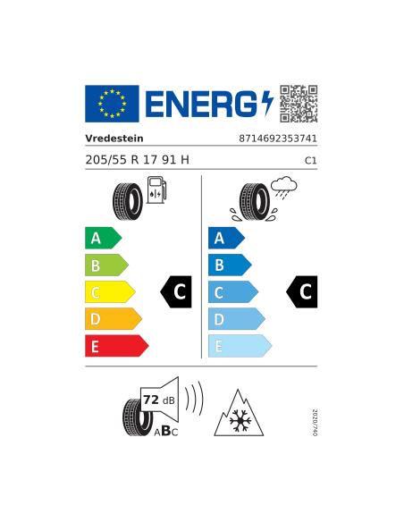 VREDESTEIN WINTRAC PRO 205/55 R 17 91H