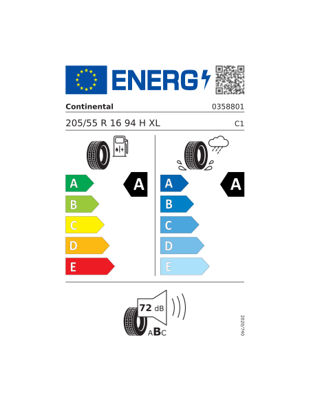 CONTINENTAL ECO CONTACT 6 205/55 R 16 94H