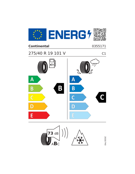 CONTINENTAL WinterContact TS 830 P 275/40 R 19...