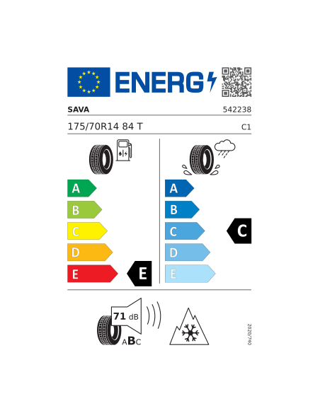 SAVA ESKIMO S3+ 175/70 R 14 84T