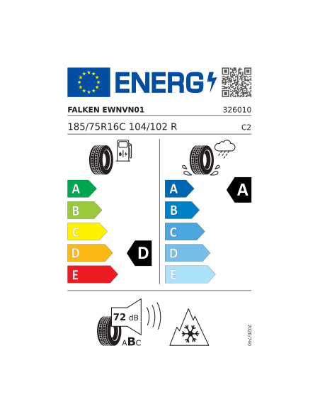 FALKEN EUROWINTER VAN01 185/75 R 16 104/102R