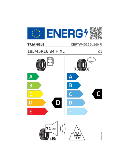 TRIANGLE Winter X TW401 195/45 R 16 84H