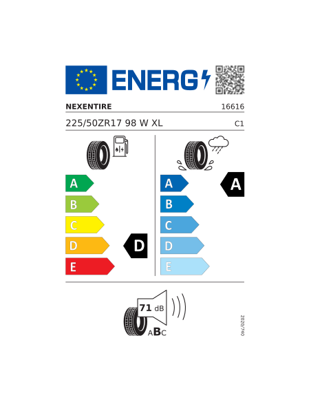NEXEN N'FERA PRIMUS 225/50 ZR 17 98W