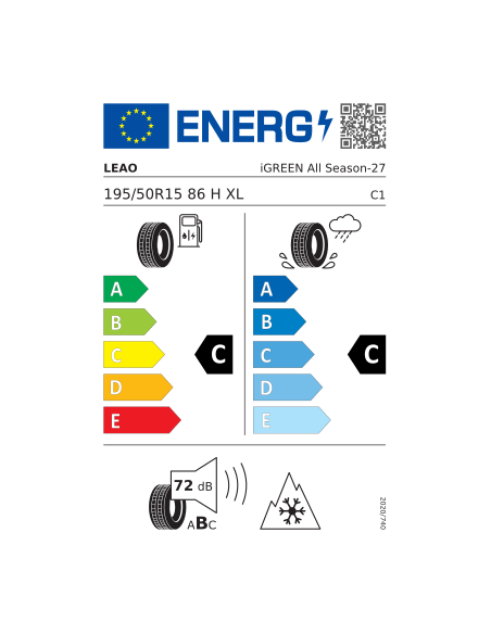 LEAO TIRE IGREEN ALLSEASON 195/50 R 15 86H