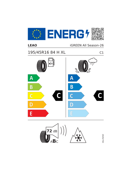LEAO TIRE IGREEN ALLSEASON 195/45 R 16 84H
