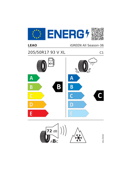 LEAO TIRE IGREEN ALLSEASON 205/50 R 17 93V