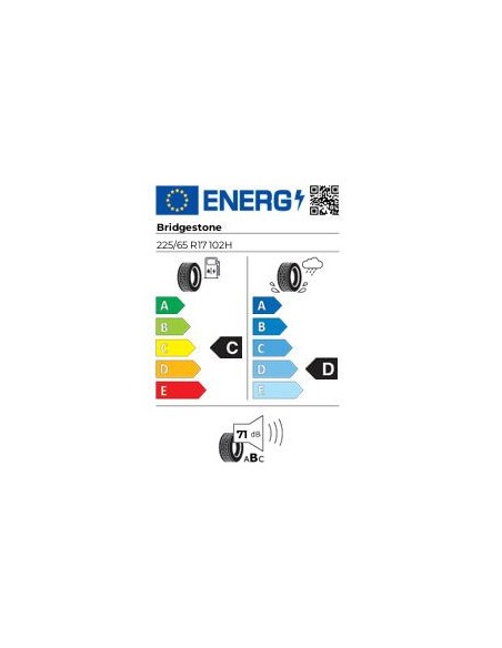 BRIDGESTONE DUELER H/T 687 225/65 R 17 102H
