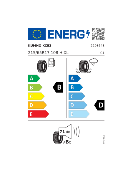 KUMHO PORTRAN KC53 215/65 R 17 108H