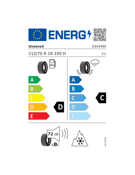 GISLAVED EURO*FROST 6 215/70 R 16 100H