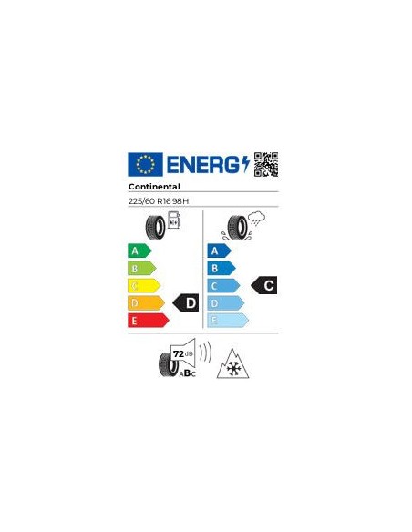 CONTINENTAL CONTIWINTERCONTACT TS 830 P 225/60...