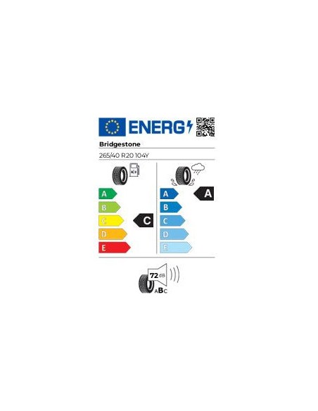 BRIDGESTONE POTENZA SPORT 265/40 R 20 104Y